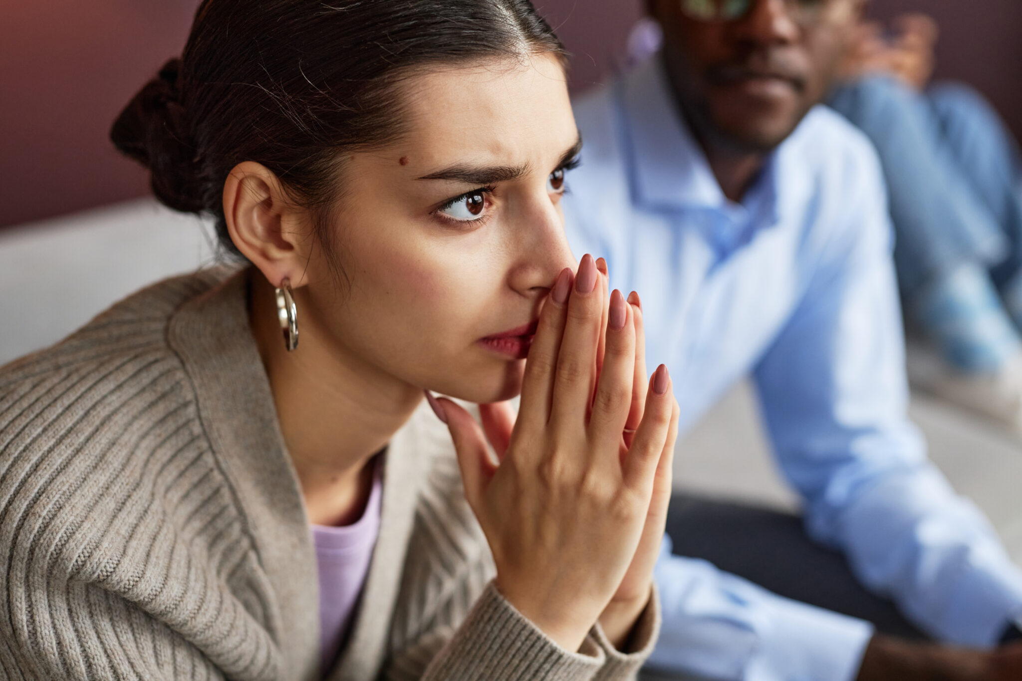 Concerned Woman after Unprotected Sex