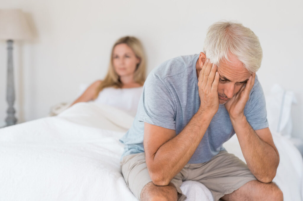 Man experiencing the refractory period